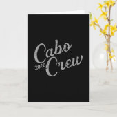 Carte Conception de groupe de vacances à Cabo 2026 Équip (Fleur jaune)