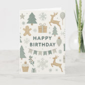 Carte Conception de joyeux anniversaire pour les fêtes d (Devant)