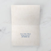 Carte Conception de la corde avec ancre Anniversaire (Intérieur)