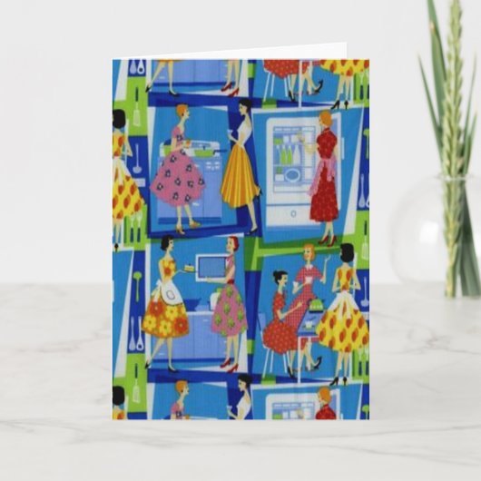 Carte Conception de la femme au foyer des années 50 (Devant)