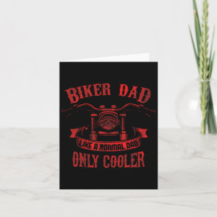 Carte Conception de la fête des pères de moto Papa motar