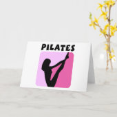 Carte Conception de la figure Pilates ! (Fleur jaune)