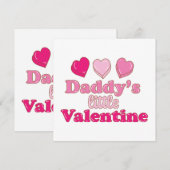 Carte Conception de la petite Saint-Valentin de papa ave (Devant / Derrière)