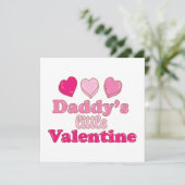 Carte Conception de la petite Saint-Valentin de papa ave (Debout devant)