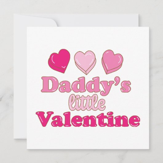 Carte Conception de la petite Saint-Valentin de papa ave (Devant)