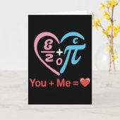 Carte Conception de la Saint-Valentin Équation Mathémati (Fleur jaune)