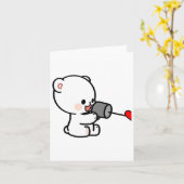 Carte Conception de la Saint-Valentin pour couple Milk M (Fleur jaune)