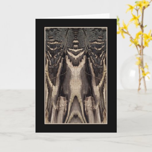 Carte Conception de l'écorce Abstraite (Fleur jaune)