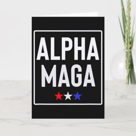 Carte Conception de l'élection Alpha Mega Trump 2024 (Devant)