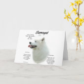 Carte Conception de l'historique Samoyed (Fleur jaune)