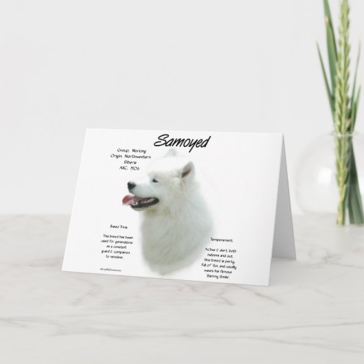 Carte Conception de l'historique Samoyed (Devant)