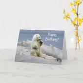 Carte Conception de l'ours pour les animaux et les anima (Fleur jaune)