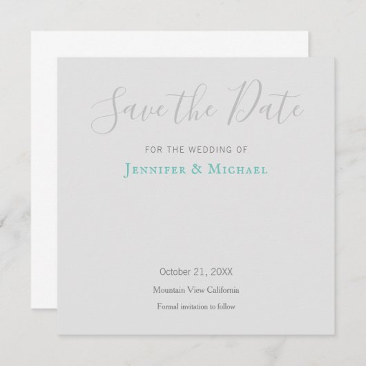 Carte Conception de mariage professionnelle moderne, enr (Devant / Derrière)