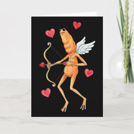 Carte Conception de mème Cupidon de la Saint-Valentin Ma (Devant)