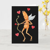 Carte Conception de mème Cupidon de la Saint-Valentin Ma (Fleur jaune)