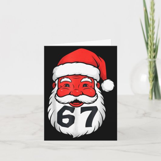 Carte Conception de mème de Noël 67 Drôle Six Sept Mains (Devant)
