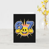 Carte Conception de mème Six Seven 6 7  (Fleur jaune)