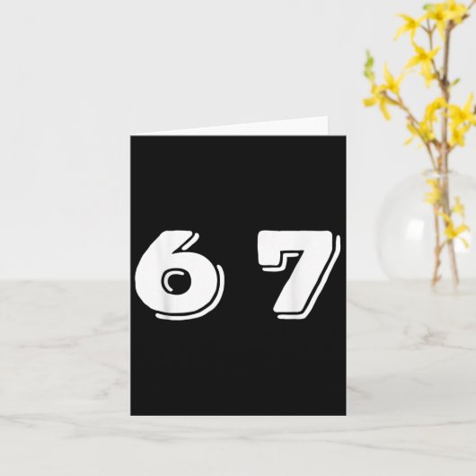 Carte Conception de mème Six Seven 6 7 _1  (Fleur jaune)