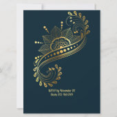 Carte Conception de motifs indiens arabes Mehndi sarcell (Dos)