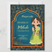 Carte Conception de motifs indiens arabes Mehndi sarcell (Devant)