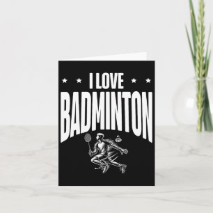 Carte Conception de navette d'amour de joueur de Dminton