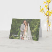 Carte Conception de photo d'amour d'anniversaire moderne (Fleur jaune)