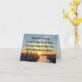 CARTE CONCEPTION DE PHOTOS SUNSET DE PRIÈRE DE SÉRÉNITÉ  (Fleur jaune)