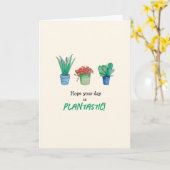 Carte Conception de plantes et de succulentes à l'aquare (Fleur jaune)