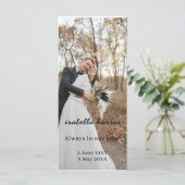 Carte Conception de poème funéraire mémorial moderne (Debout devant)