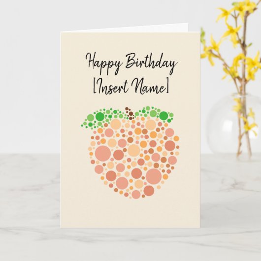 Carte Conception de points de pêche mignonne (Fleur jaune)