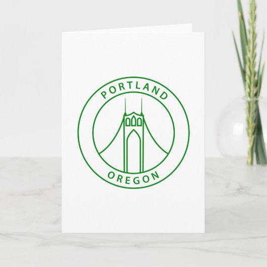 Carte Conception de Portland Oregon (Devant)