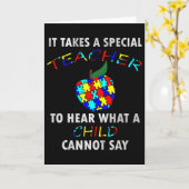 Carte Conception de puzzle de sensibilisation à l'autism (Fleur jaune)