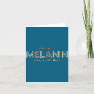 Carte Conception de reine de mélanine Chaque teinte tue