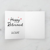 Carte Conception de retraite pour les femmes - Drôle Ins (Intérieur)