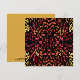 Carte Conception de ruban jaune rouge orange