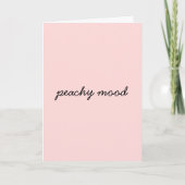 Carte Conception de script minimal moderne Just Peachy (Devant)