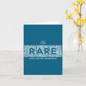 Carte Conception de sensibilisation aux maladies rares (Fleur jaune)