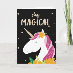 Carte Conception de Stay Magical Unicorn