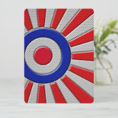 Carte Conception de Sunburst Roundel Mod en fibre de car (Debout devant)