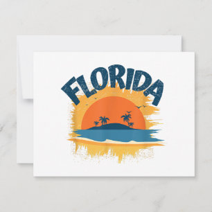 Carte Conception de T-shirt rétro Floride Vintage Hommes