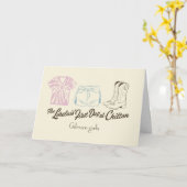 Carte Conception de tenue de Lorelai Chilton de Gilmore (Fleur jaune)