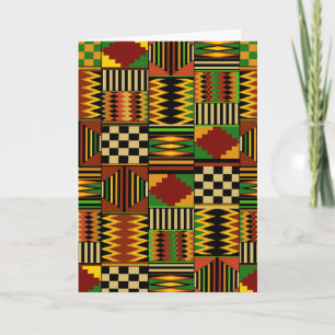 Carte Conception de tissu Royal Kente en Afrique