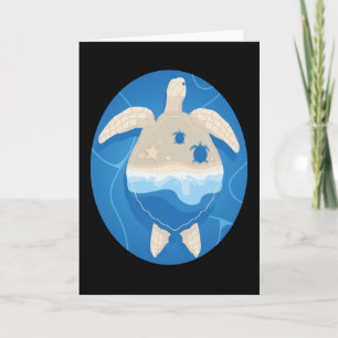 Carte Conception de tortue mignonne Tortues Animal Cadea