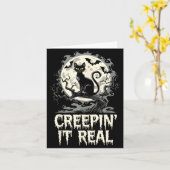 Carte Conception de véritable créature pour l'Halloween  (Fleur jaune)