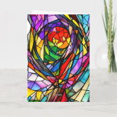 Carte Conception de vitrail cosmique (Dos)