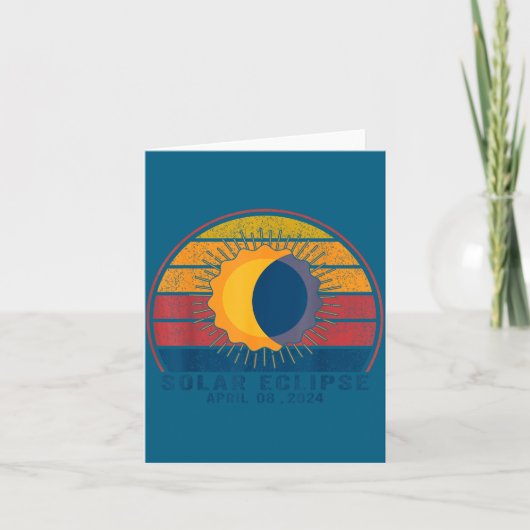 Carte Conception d'éclipse solaire Éclipse solaire total (Devant)