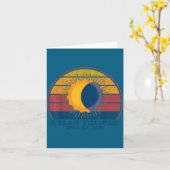 Carte Conception d'éclipse solaire Éclipse solaire total (Fleur jaune)