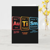 Carte Conception d'élément de science sur l'autisme insp (Fleur jaune)