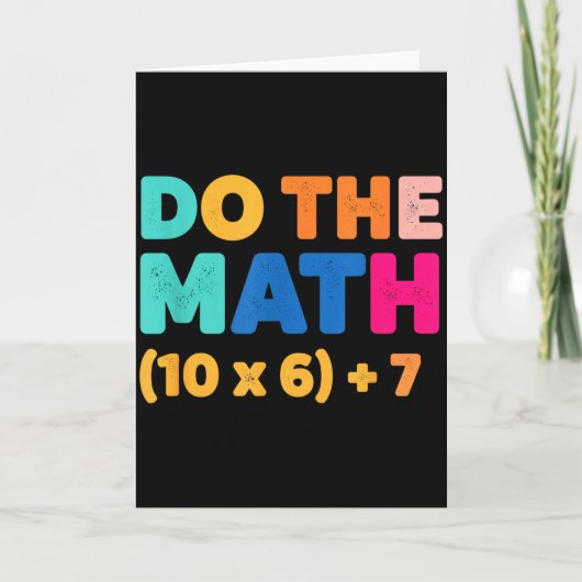 Carte Conception d'équation colorée de mathématiques Fai (Devant)