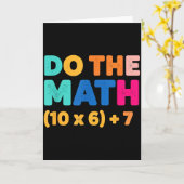 Carte Conception d'équation colorée de mathématiques Fai (Fleur jaune)